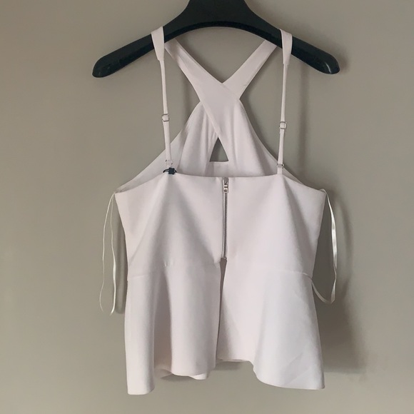 BCBG optic white halter top size M - Picture 3 of 4